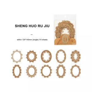 Laser Die cuts for Journalling (10 pcs) - Lace Ovals