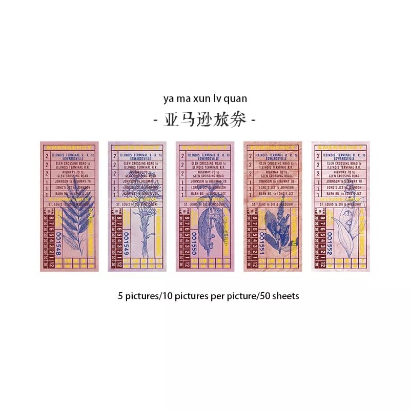 Ticket Collection Memo Pad - Design 5 ticket collection memo pad HGD PWCJ003 Ticket Collection Memo Pad - Design 5
