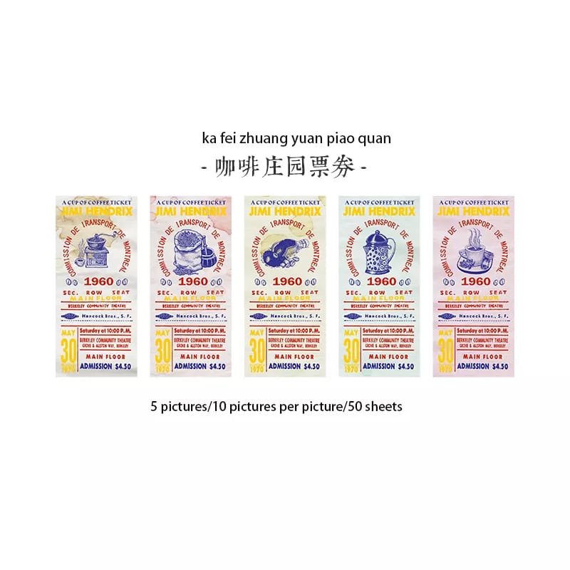 Ticket Collection Memo Pad - Design 2 ticket collection memo pad HGD PWCJ006 Ticket Collection Memo Pad - Design 2