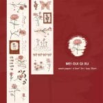 Washi Sticker Roll - Red Roses (45mm by 3 metres)