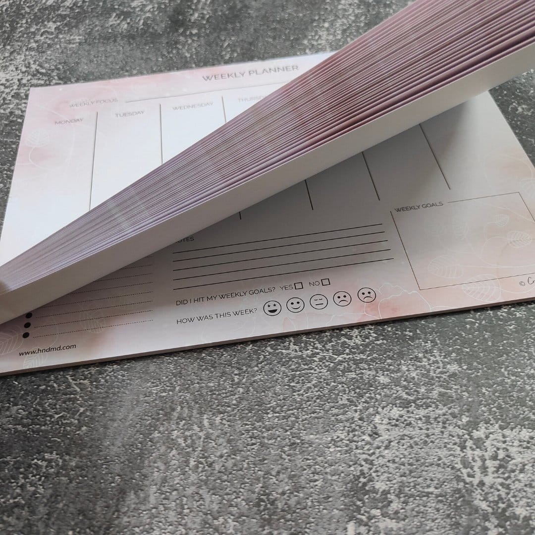 CrafTangles A4 Weekly Planner - Abstract Flowers Planner Weekly Abstract Flowers CTPlanAF Weekly 1 Planner_Weekly_Abstract_Flowers_CTPlanAF-Weekly_1