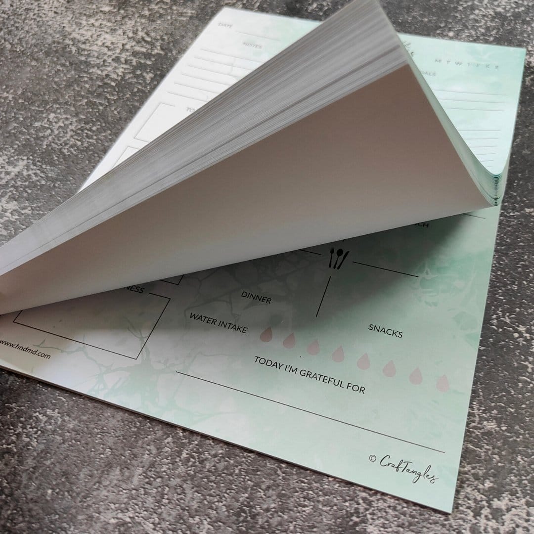 CrafTangles A4 Daily Planner - Soothing Wave Planner Weekly Soothing Wave CTPlanSW Daily 1 Planner_Weekly_Soothing_Wave_CTPlanSW-Daily_1