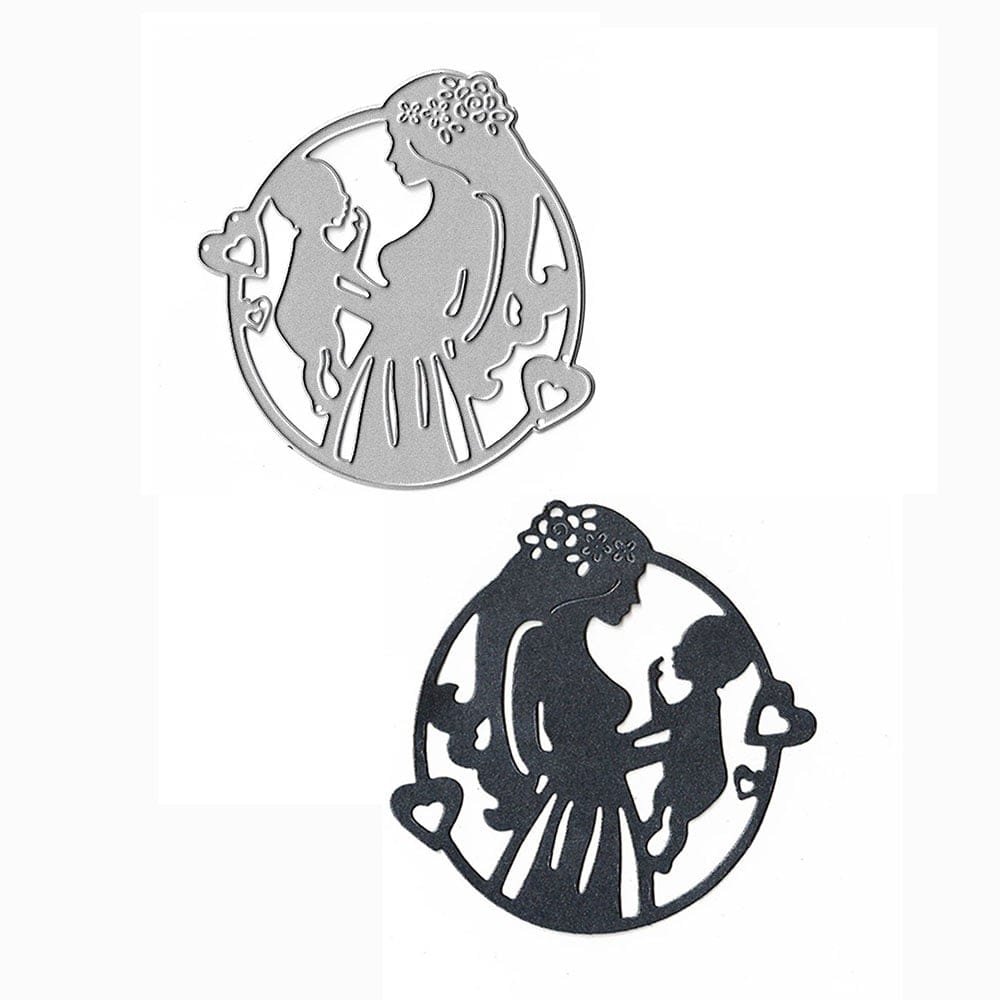 Steel Dies - Mother with Baby (XY391) XY391 steel cutting dies Steel Dies - Mother with Baby (XY391)