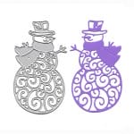 Steel Dies - Snowman (XY825)