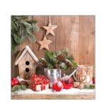 German Decoupage Napkins (5 pcs)  - Christmas Scene