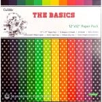 12 by 12 inch Scrapbooking paper pack - The Basics (24 sheets)