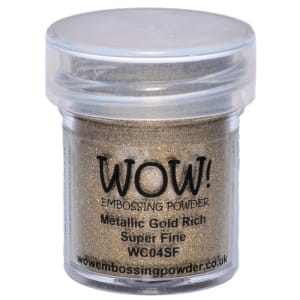 Wow Embosing Powder - Super Fine - Metallic Gold Rich