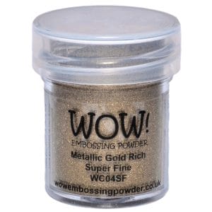 Wow Embosing Powder - Super Fine - Metallic Gold Rich