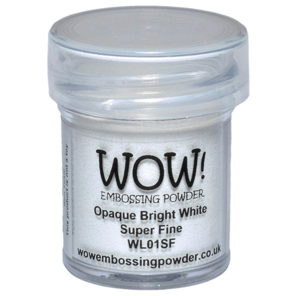 Wow Embosing Powder - Super Fine - Opaque Bright White WOW embossing powder opaue bright white WL01SF Wow Embosing Powder - Super Fine - Opaque Bright White