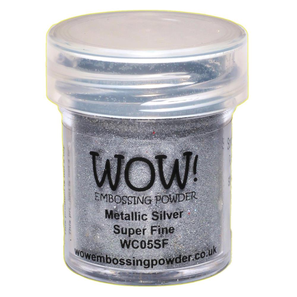 Wow Embosing Powder - Super Fine - Metallic Silver WOW embossing powder silver WC05SF Wow Embosing Powder - Super Fine - Metallic Silver