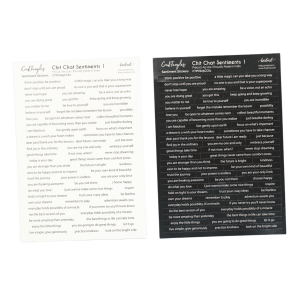 CrafTangles Precut Journal Stickers - ChitChat Sentiments 1