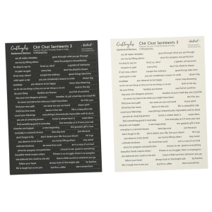 CrafTangles Precut Journal Stickers - ChitChat Sentiments 3