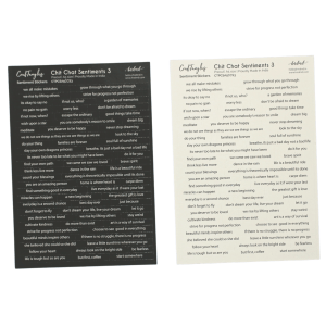 CrafTangles Precut Journal Stickers - ChitChat Sentiments 3