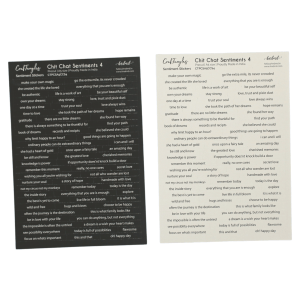 CrafTangles Precut Journal Stickers - ChitChat Sentiments 4