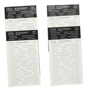 CrafTangles Precut Journal Stickers - ChitChat Sentiments Combo (544 stickers)