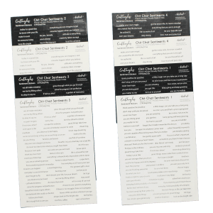 CrafTangles Precut Journal Stickers - ChitChat Sentiments Combo (544 stickers)