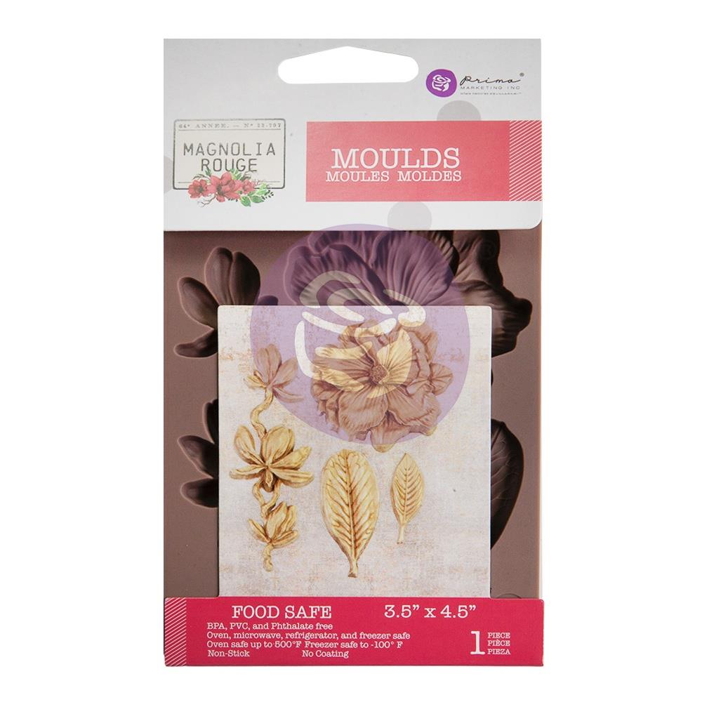 Prima Finnabair Decor Moulds 3.5"X4.5" - Magnolia Rouge prima marketing mould magnolia rouge 658298 Prima Finnabair Decor Moulds 3.5"X4.5" - Magnolia Rouge