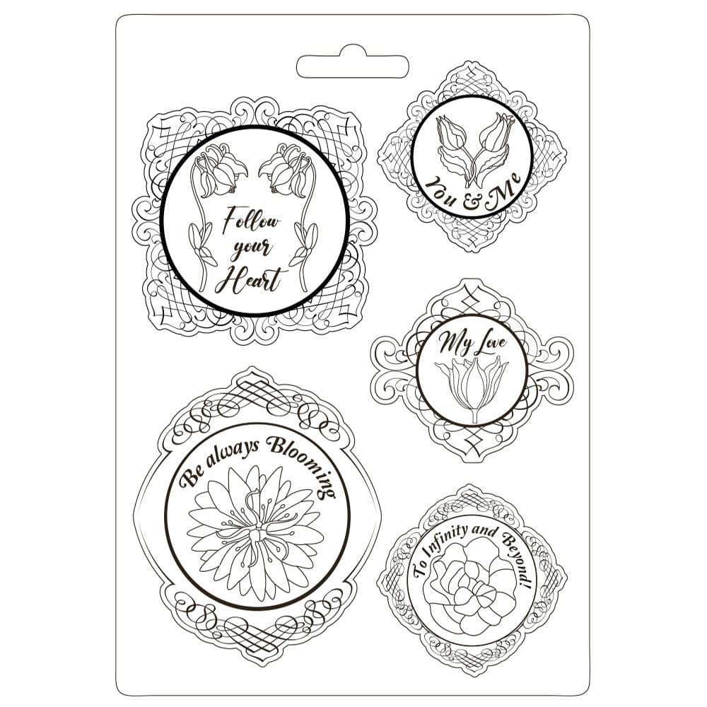 Stamperia Soft Maxi Mould 8.5"X11.5" - Frame, Romantic Garden House stamperia mould K3PTA4529 Stamperia Soft Maxi Mould 8.5"X11.5" - Frame, Romantic Garden House