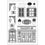 Stamperia Soft Maxi Mould 8.5"X11.5" - Street, Desire