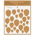 CrafTangles 6"x6" Stencil - Balloons Bokeh Background