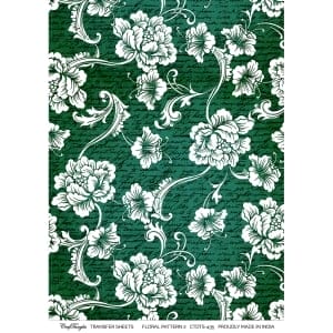 CrafTangles A4 Transfer It Sheets - Floral Pattern 2