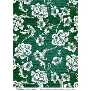 CrafTangles A4 Transfer It Sheets - Floral Pattern 2