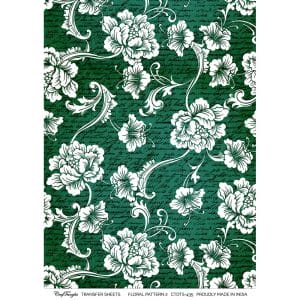 CrafTangles A4 Transfer It Sheets - Floral Pattern 2