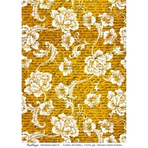 CrafTangles A4 Transfer It Sheets - Floral Pattern 3
