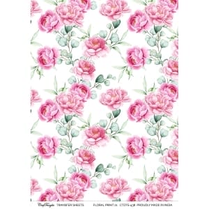 CrafTangles A4 Transfer It Sheets - Floral Print 21