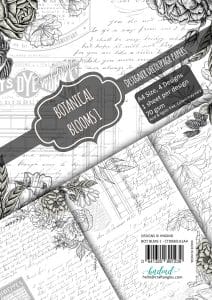 CrafTangles Decoupage Paper Pack - Botanical Blooms 1 (A4) - 4 sheets