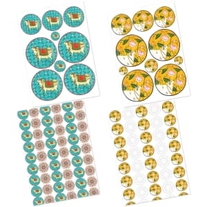 CrafTangles_Decoupage_Paper_Pichwai-Art-2-A4-4-Images