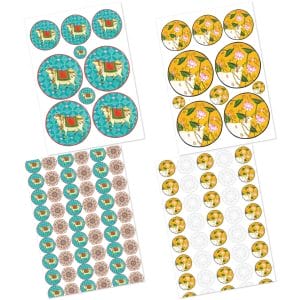 CrafTangles_Decoupage_Paper_Pichwai-Art-2-A4-4-Images