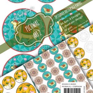 CrafTangles Decoupage Paper Pack - Pichwai Art 2 (A4) - 4 sheets