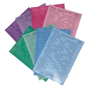 CrafTangles Precut Journal Stickers - Coloured ChitChat Sentiments Combo (544 stickers)