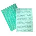 CrafTangles Precut Journal Stickers - ChitChat Sentiments 3 - Coloured - Teal