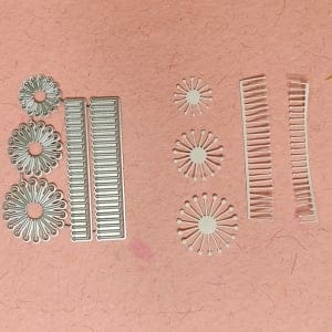 Steel Cutting Dies - Flower centre (Set of 5 dies) - for layered flowermaking