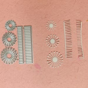 Steel Cutting Dies - Flower centre (Set of 5 dies) - for layered flowermaking