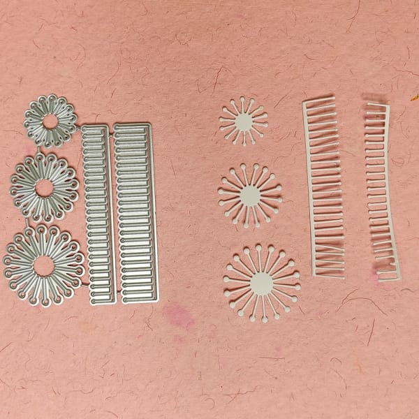 Steel Cutting Dies - Flower centre (Set of 5 dies) - for layered flowermaking