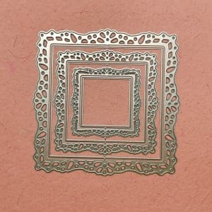 Steel Cutting Dies - Large Ornate Square Frames (Set of 6 dies)