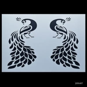A4 Stencil - Peacock (JSPA407)