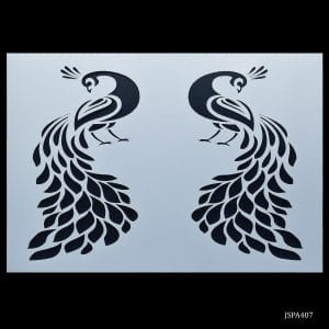 A4 Stencil - Peacock (JSPA407)