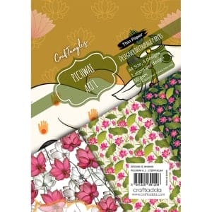 CrafTangles Decoupage Paper Pack  - Pichwai Art 1 (A4) - 4 sheets
