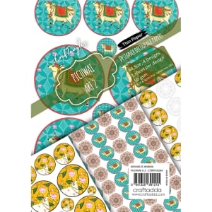 CrafTangles Decoupage Paper Pack - Pichwai Art 2 (A4) - 4 sheets