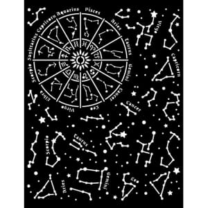 Stamperia Stencil 7.87 by 9.84 inches - Constellation, Cosmos Infinity