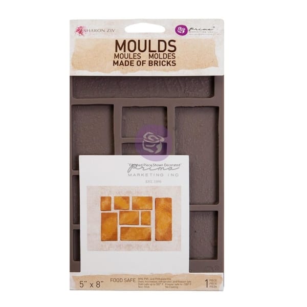 Prima Marketing Re-Design Sharon Ziv Mould 5"X8"X8mm - Made of Bricks