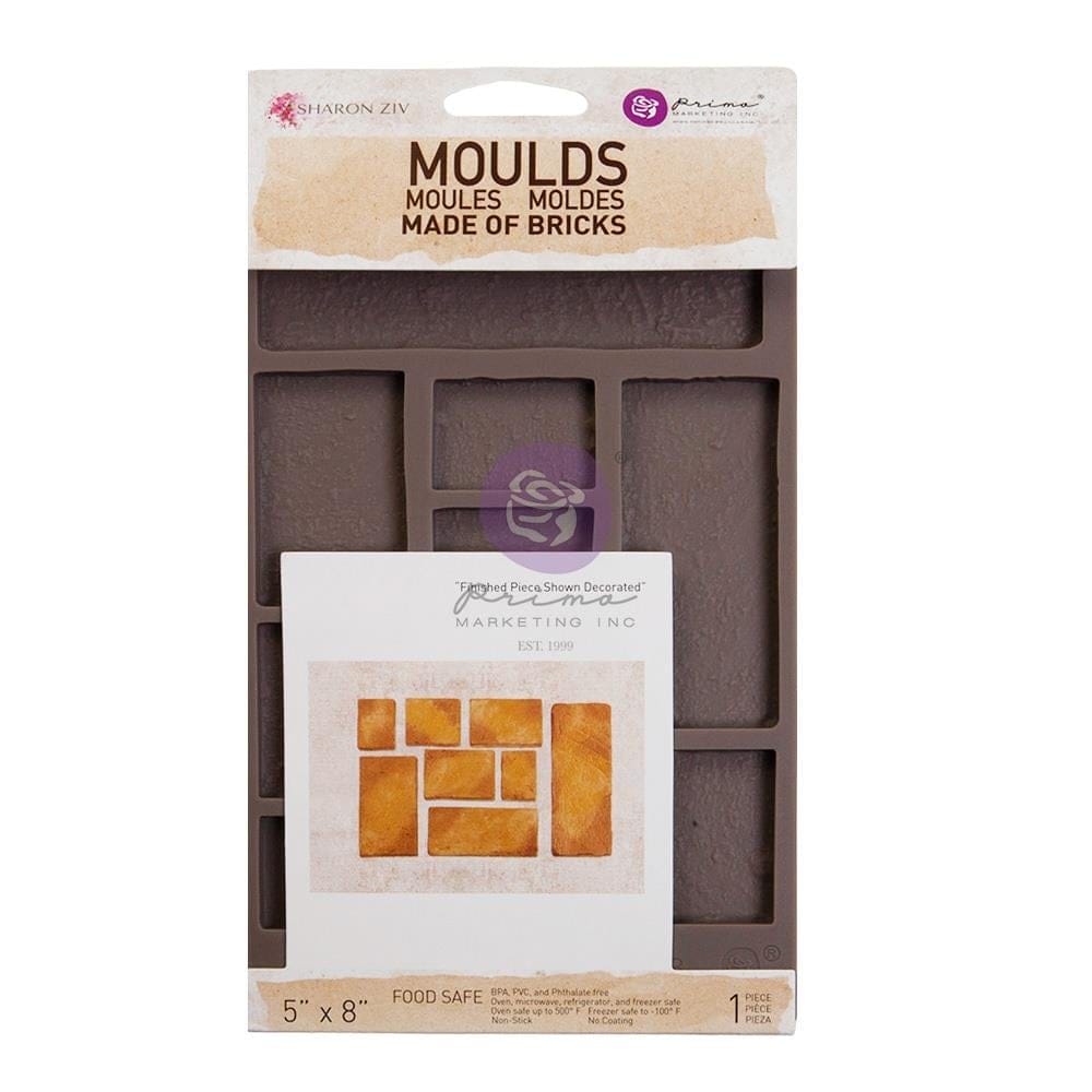 Prima Marketing Re-Design Sharon Ziv Mould 5"X8"X8mm - Made of Bricks prima marketing moulds 930448 Prima Marketing Re-Design Sharon Ziv Mould 5"X8"X8mm - Made of Bricks