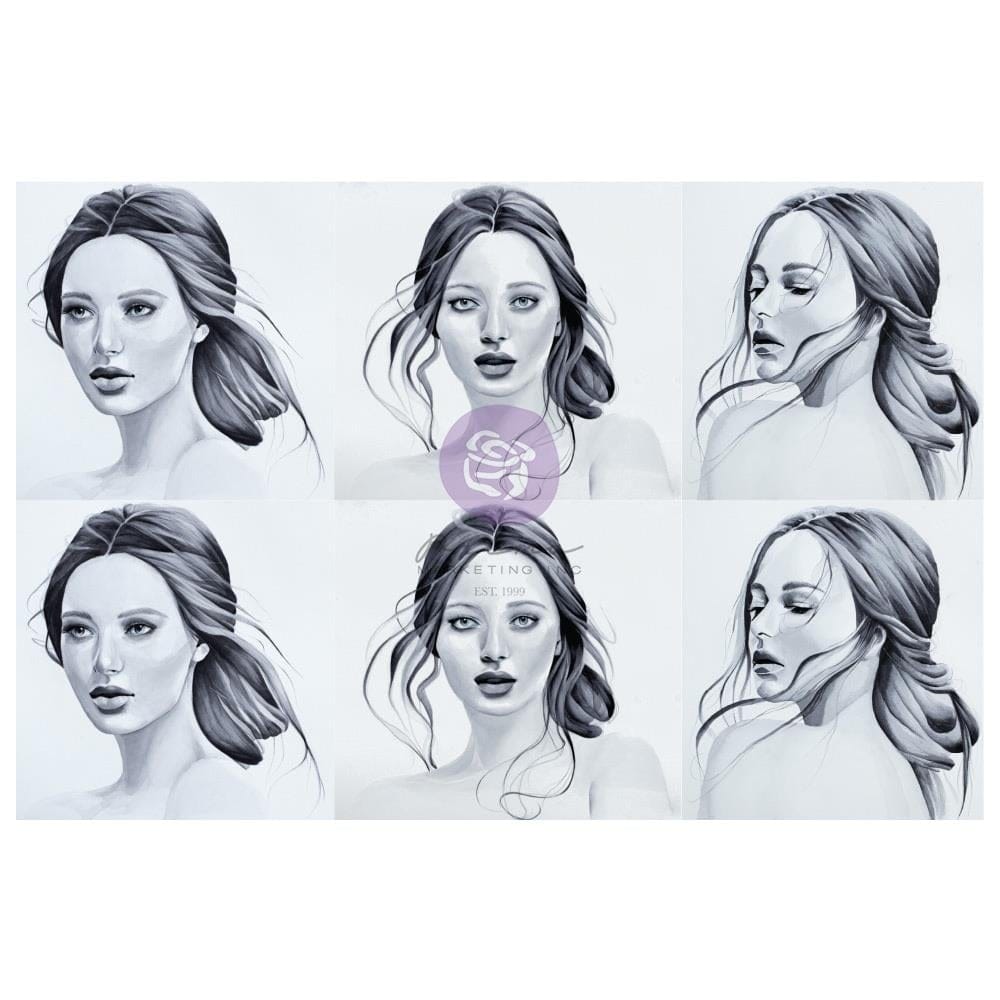 Prima Marketing Sharon Ziv Decoupage Tissue Paper 30"X19.5" - She prima tissue paper 930417 Prima Marketing Sharon Ziv Decoupage Tissue Paper 30"X19.5" - She