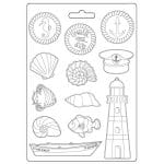 Stamperia Soft Maxi Mould 8.5"X11.5" - Blue Dream Elements