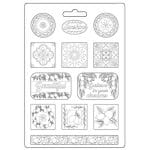 Stamperia Soft Maxi Mould 8.5"X11.5" - Blue Dream Plates