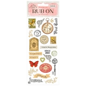 Stamperia Rub-On 4"X8.5" - Create Happiness - Journal